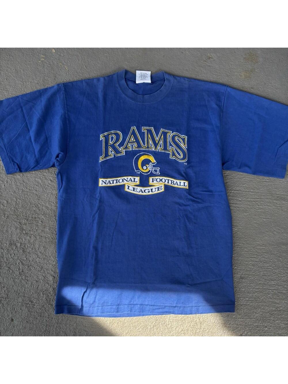 Vintage St. Louis Rams NFL Football Embroidered 90s Sports Shirt XL